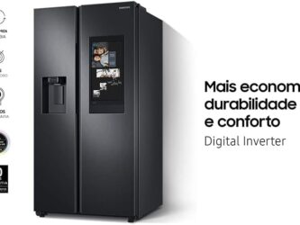 Geladeira Samsung Side By Side Black Premium 585 Litros