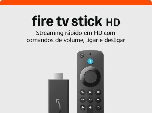 Fire TV Stick HD | com Alexa, controles de casa inteligente e streaming em HD