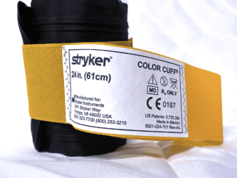 Manguito Stryker COLOR CUFF Amarelo 24 Pol 61cm Duas Vias