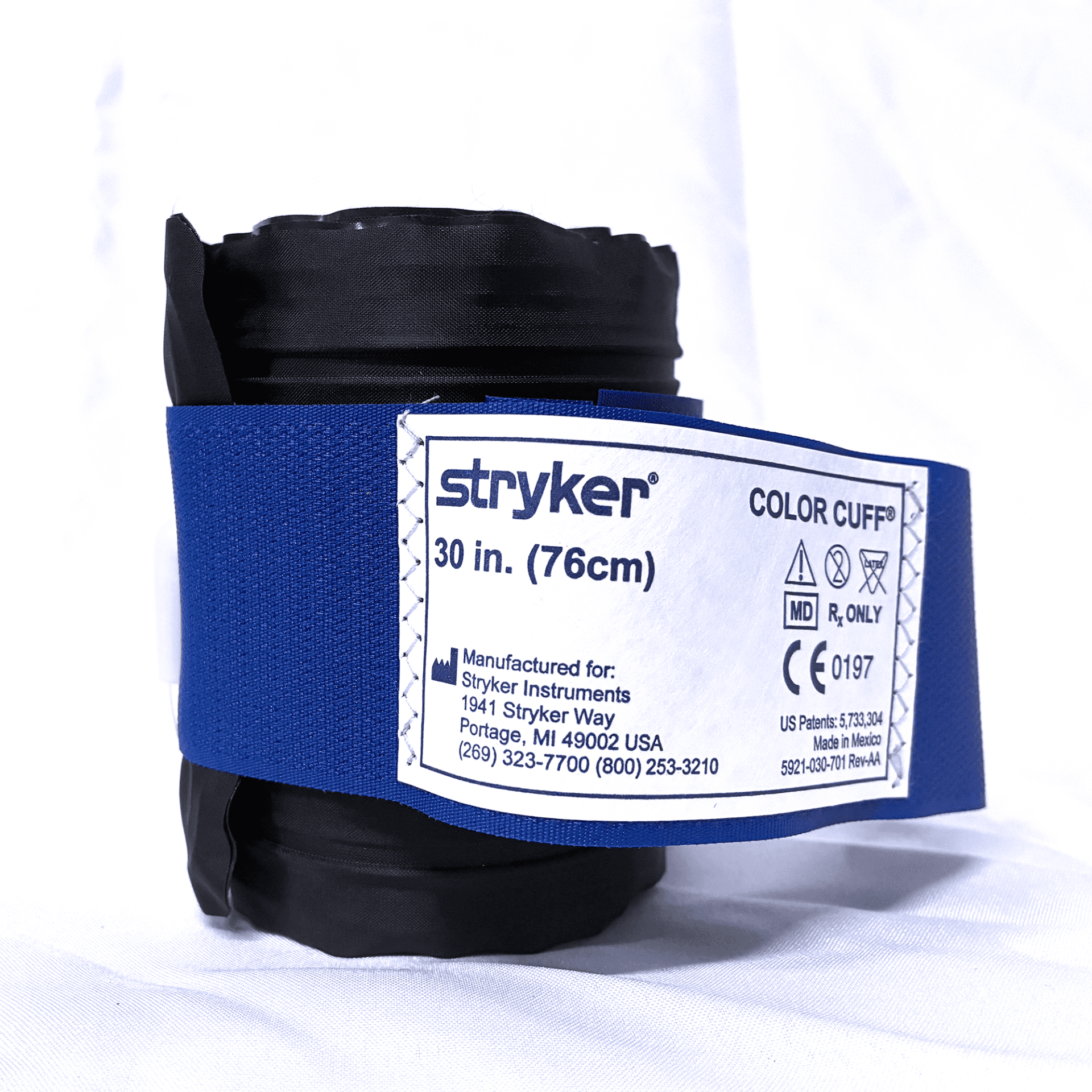 Manguito Stryker COLOR CUFF Azul 30 Pol 76cm Duas Vias - Imagem 2