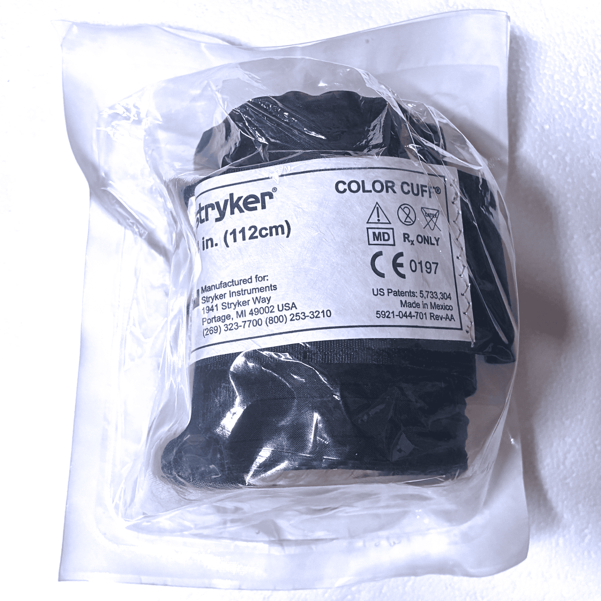 Manguito Stryker COLOR CUFF Azul 44 Pol 112cm Duas Vias